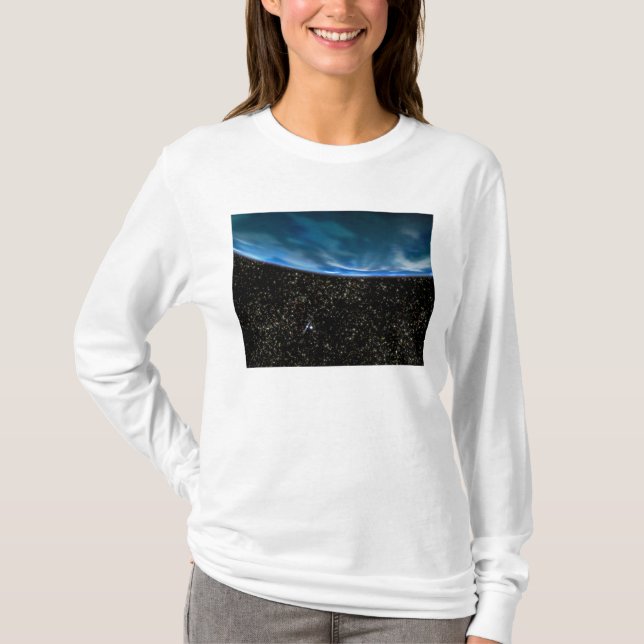 Camiseta Ilustracion del horizonte terrestre (Anverso)
