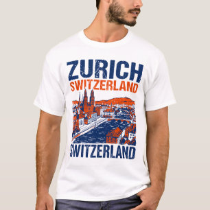 Camiseta Ilustración del horizonte urbano de la ciudad de Z