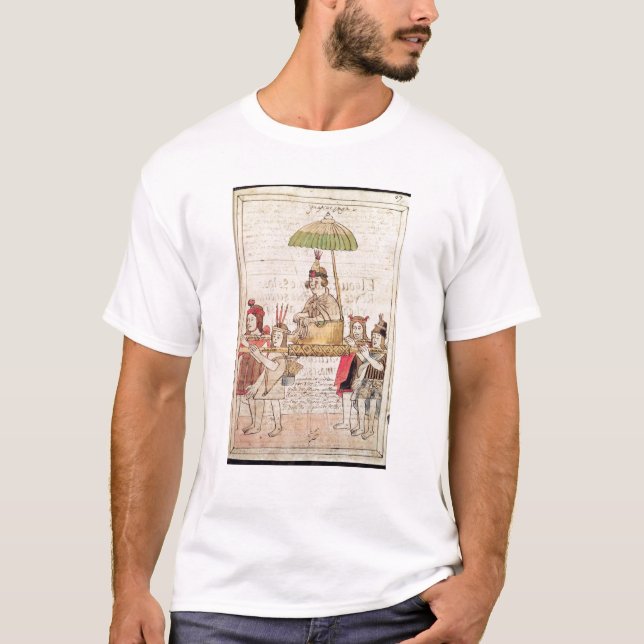 Camiseta Ilustracion del inca de Huascar (Anverso)