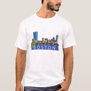 Camiseta Ilustracion del ordenador del horizonte del