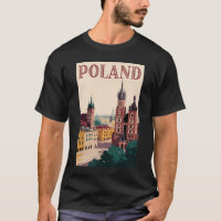 Ilustración del paisaje urbano de Polonia Arte de