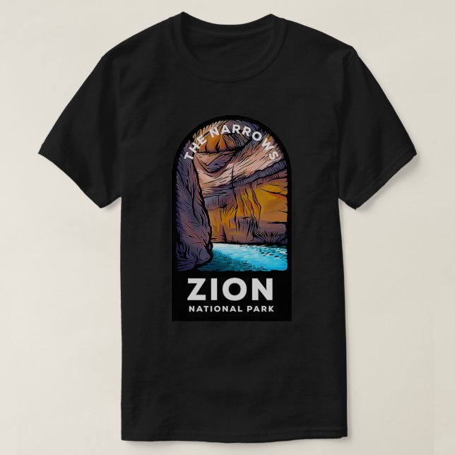 Camiseta Ilustracion del Parque Nacional Zion (Diseño del anverso)