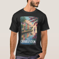 Ilustración del paseo marítimo de Charleston Carol