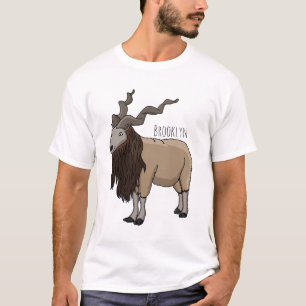 Camiseta Ilustracion del personalizado de cabras Markhor