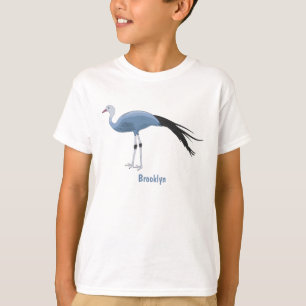 Camiseta Ilustracion del personalizado de las grúas azules
