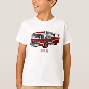 Camiseta Ilustracion del personalizado del motor de fuego