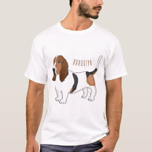 Camiseta Ilustracion del personalizado del perro de enlace 