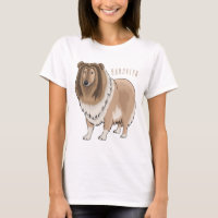 Ilustracion del personalizado del perro del collie