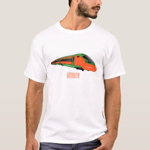Camiseta Ilustracion del personalizado del tren de bala