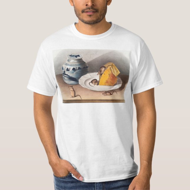 Camiseta Ilustracion del ratón (Mus-musculus) (Anverso)