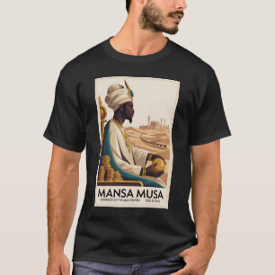 Camiseta Ilustración del rey africano del Imperio Mali de M