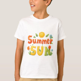 Camiseta Ilustracion del sol de verano