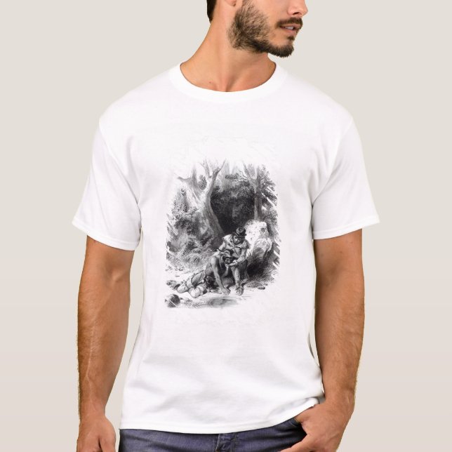 Camiseta Ilustracion 'del último de los Mohicans (Anverso)