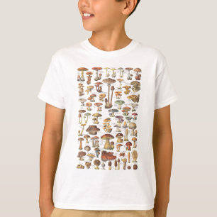 Camiseta Ilustracion del vintage de setas