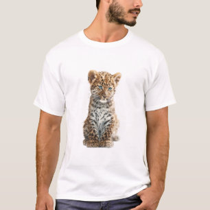 Camiseta Ilustración digital de cachorro de leopardo de ojo