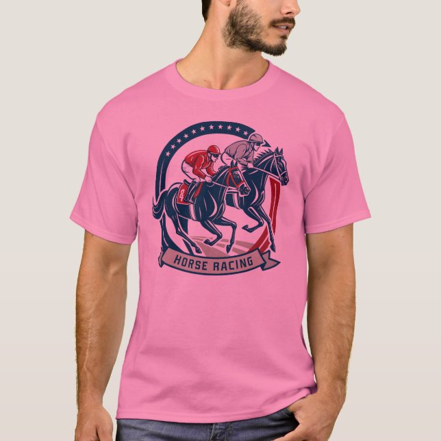 Camiseta Ilustracion dinámico de equitación (Anverso)