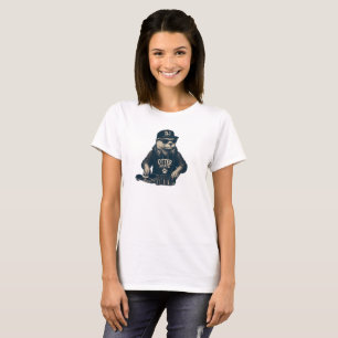 Camiseta Ilustración divertida de DJ Animal Vintage EDM toc