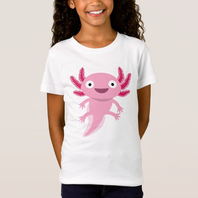 Camiseta Ilustracion divertido Axolotl (Anverso)