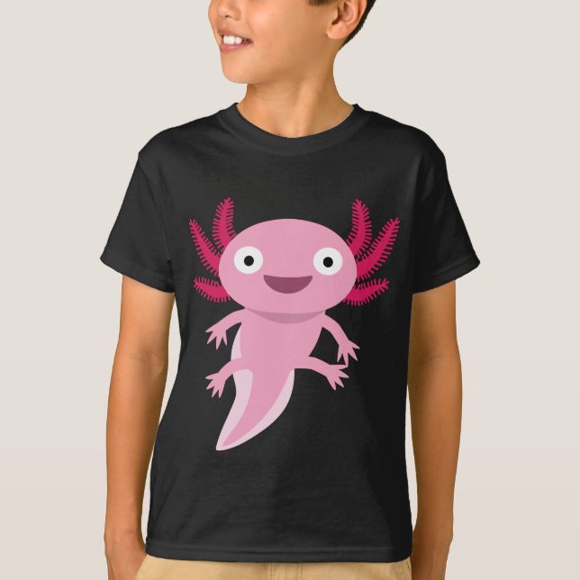 Camiseta Ilustracion divertido Axolotl (Anverso)