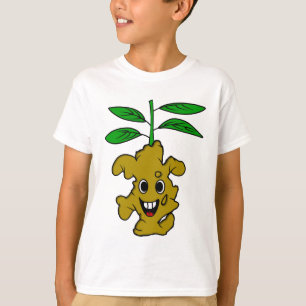 Camiseta Ilustracion divertido de la planta de jengibre