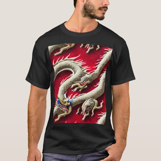 Camiseta Ilustracion Dragón Chino (Anverso)