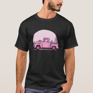 Camiseta Ilustracion Dreamy Pink Snowman