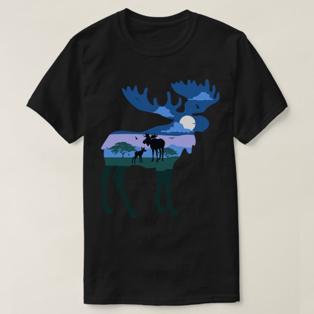 Camiseta Ilustracion Elk Suecia (Diseño del anverso)