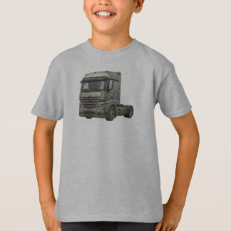 Camiseta Ilustración en acuarela de camión semi moderno