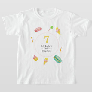 Camiseta Ilustración en acuarela de fiesta de verano adorab