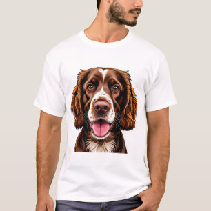 Camiseta Ilustración encantadora de un perro lindo