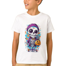 ilustracion esqueleto de halloween