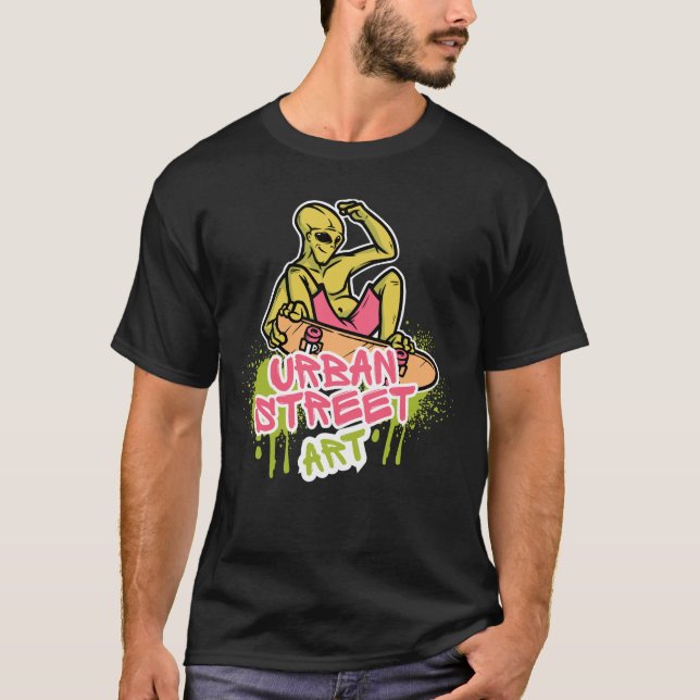 Camiseta Ilustracion estilo arte urbano (Anverso)