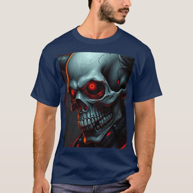 Camiseta Ilustracion estilo Skull Comics Fantasy Art (Anverso)