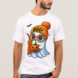 Camiseta Ilustracion fantasma de Halloween