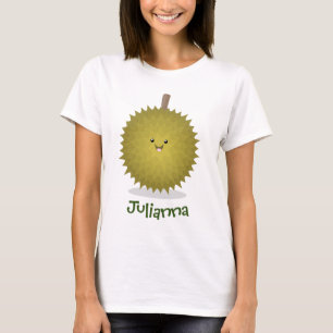 Camiseta Ilustracion feliz personalizado duriano