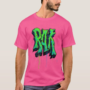 Camiseta Ilustración Floral de Ciervo y Loto en Dorado Vint