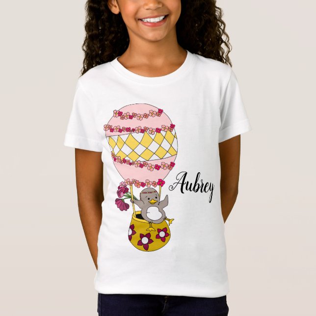 Camiseta Ilustracion floral giratorio personalizado de colo (Anverso)