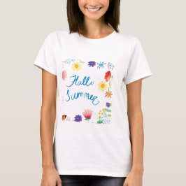 Camiseta Ilustracion floral hallo Summerville