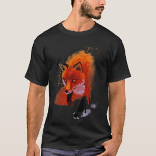 Camiseta Ilustracion Fox Ink Hermosa Naturaleza Animal Fluf