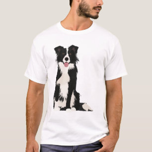 Camiseta Ilustracion Fronterizo de Collie.