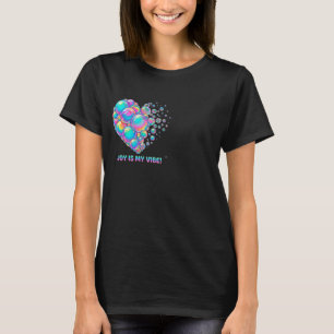 Camiseta Ilustración Gráfica de Corazón de Burbuja Brillant