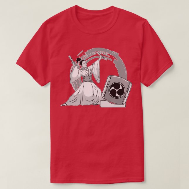 Camiseta Ilustración gráfica de una mujer taiko Drummer Mit (Diseño del anverso)