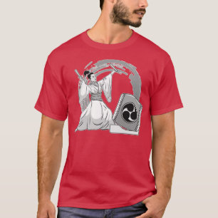 Camiseta Ilustración gráfica de una mujer taiko Drummer Mit