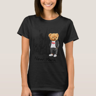 Camiseta Ilustración gráfica genial del oso de peluche de l