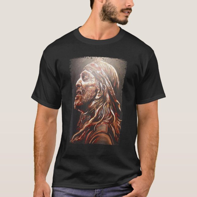 Camiseta Ilustracion gráfico Willie Picture Beautiful Vint (Anverso)