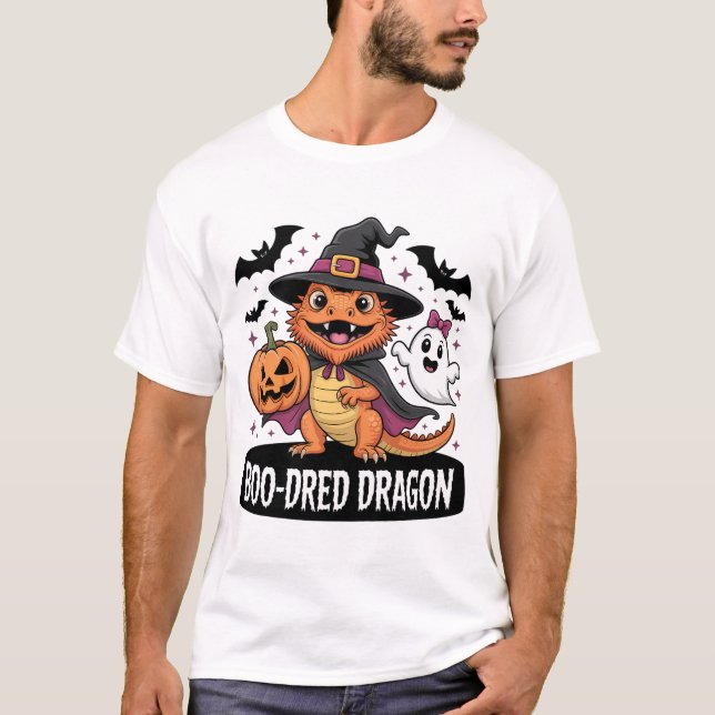 Camiseta Ilustracion Halloween de Boo-Dred Dragon (Anverso)