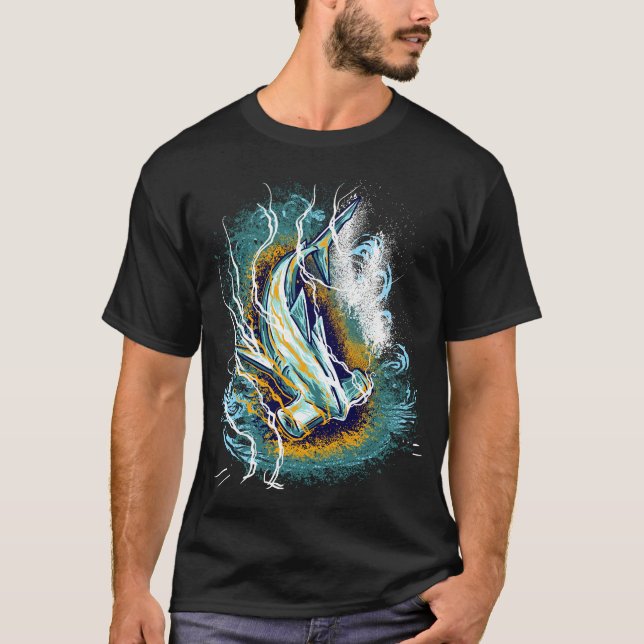 Camiseta Ilustracion Hammer Shark (Anverso)