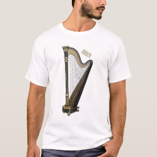 Camiseta Ilustracion Harp personalizado
