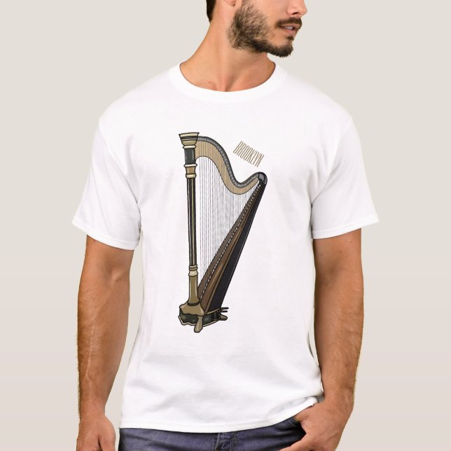 Camiseta Ilustracion Harp personalizado (Anverso)