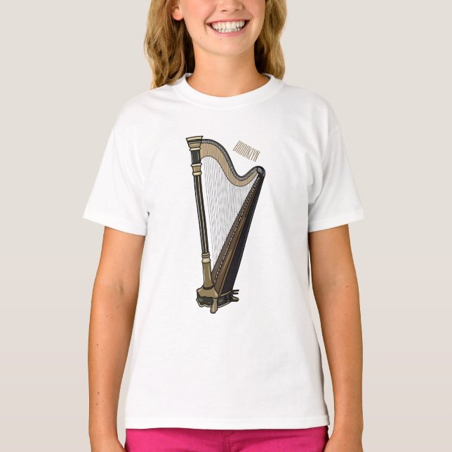 Camiseta Ilustracion Harp personalizado (Anverso)